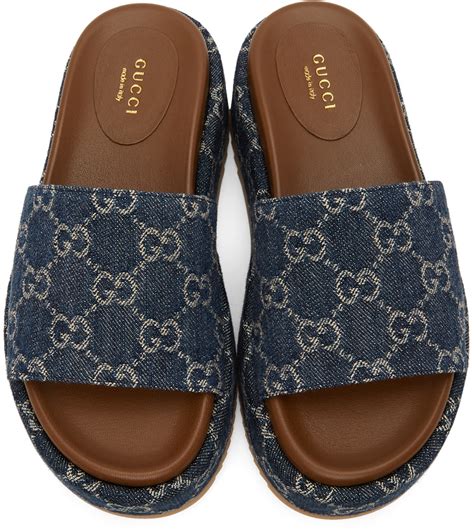 gucci blue jean sandals|Gucci sandals for women.